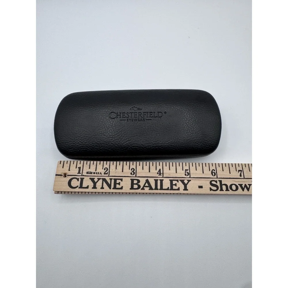 Chesterfield XL Eyeglasses Black Hard Clamshell Eyeglasses Case